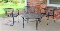 Wrought Iron Patio Table & 3 Chairs
