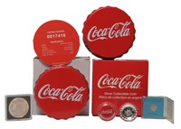 4, 2018 Fiji $1 Silver Coca-Cola Coins, Beatles +