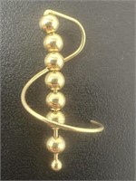 14k Yellow Gold SINGLE Earring .85 Grams