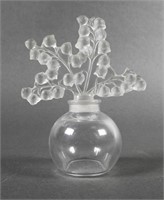 LALIQUE FRANCE CRYSTAL PERFUME BOTTLE