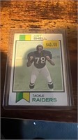 1973 Topps Art Shell Raiders #77