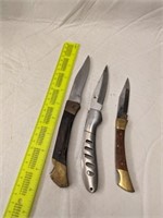 2 Locking Blade Knives and Other, longest 8 1/2"