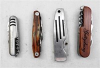 (4) Vintage Multi-Tool Pocket Knives