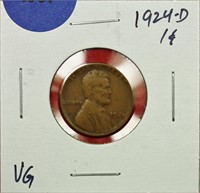 1924-D Lincoln Cent VG