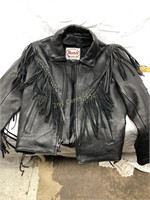 Vintage Route 66 Ladies Leather Jacket Size 8
