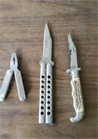 Lot of 3 Knives