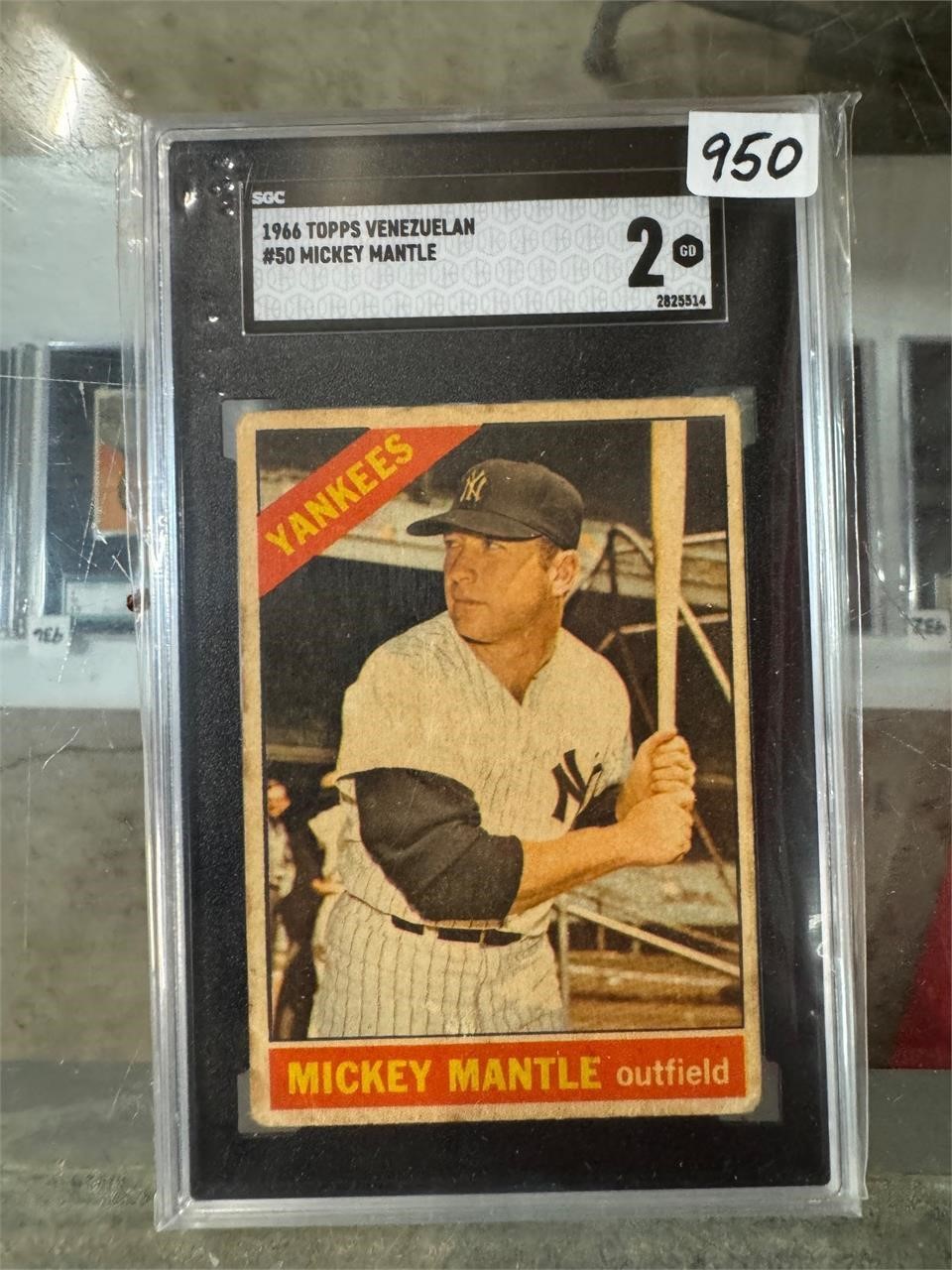 1966 Topps Venezuelan- Mickey Mantle