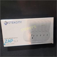 New in Box Etekcity Zap 5 Outlets 2 remotes