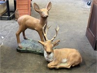 Concrete Deer Yard Art