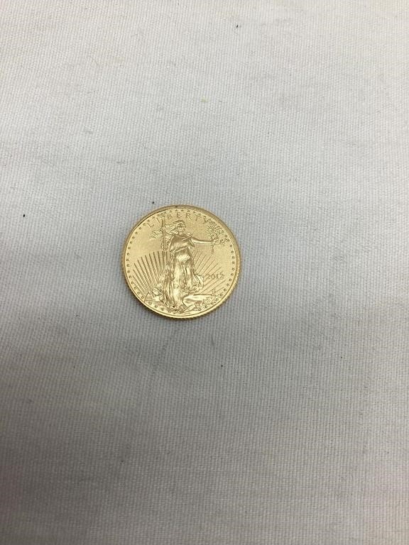 2012 1/10 Oz. Gold Coin, $5, Lots With Gold Are