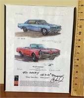 Signed and numbered GTO art print