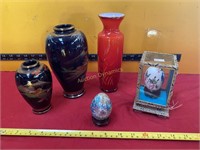 Hand Painted Egg, Vases & Porcelain Egg