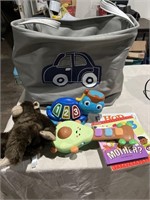 Large toy, storage bag, and toys