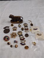 Vintage Masonic Lions Methodist Marksman Pins