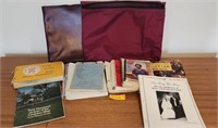 Cook books, and document bags