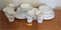 Dinnerware Set. Plates bowls, cups and more.