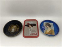 Olympia, Coca Cola & Pabst Metal Trays