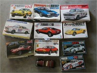 (10) Various Car Model Kits
