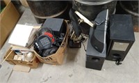 Box Lot and Stereo Equipment