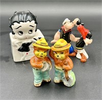 Smoky the bear, Popeye and Betty Bo Collectible