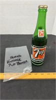Sealed Vintage 7-Up Bottle
