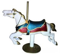 Vintage Metal Carousel Horse