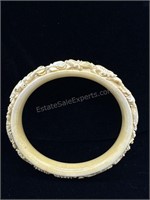 Carved Dragon Bangle Bracelet