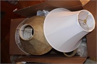 box lot misc lamp shades