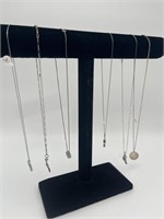 6 Necklaces - Assorted Chains & Charms - Various