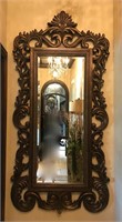 Beautiful Wood Carved Hall Mirror