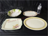 Vintage / Antique Platters & Serving Bowl