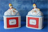 Two Red Riding Hood Canisters