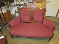 Antique Victorian Parlor Couch Mission Style