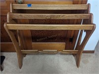 Wooden Oak Quilt Rack - 3-tier