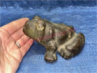 Antique cast iron frog doorstop (5-lbs)