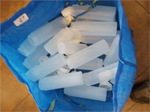 large bag of squeeze bottles