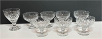 Lot of 8 Crystal Glasses