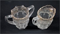 Pair of EAPG Athena Milk & Sugar Dishes 4"