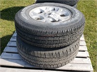 2-Tires w/ Jeep Rims 1-P225/75R16 1-P245/70R16