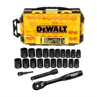 DEWALT Impact Socket Set, 23-Piece, 1/2" Drive Me