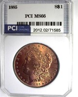 1885 Morgan MS66 LISTS $435