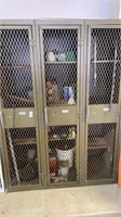 Vintage -metal lockers - 61 x 45 inches with