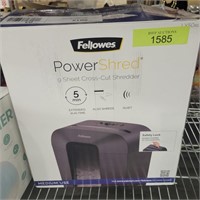 Fellowes 9-sheet cross-cut paper shredder