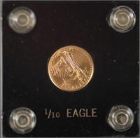 1990 $5 1/10 Oz. American Eagle Gold Coin