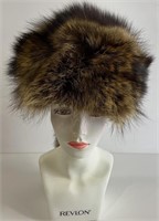 Mint Raccoon Fur Hat