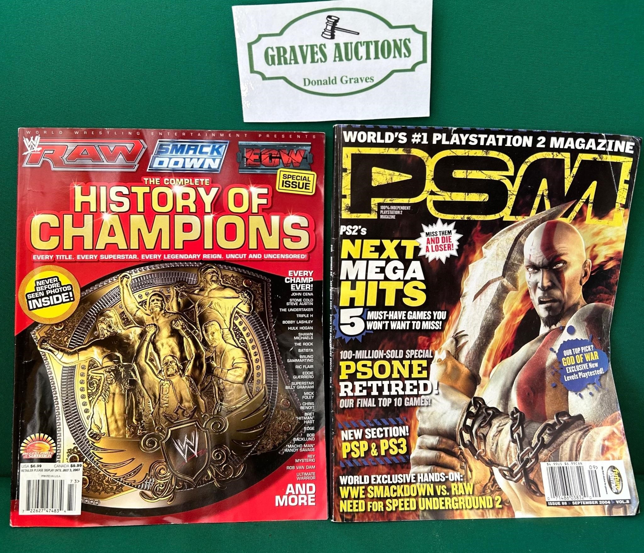 2 Magazines PlayStation & History of Champions