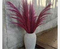 PURPLE RED PAMPAS GRASS DECOR TALL, 8PCS 31.5IN