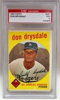 1959 Topps Don Drysdale # 387 Graded Baseball Card