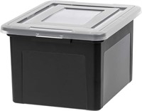 IRIS USA File Organizer Plastic File Box for