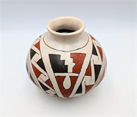 Vintage Mexican Pottery Vase * Signed